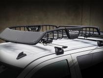 SR10 Tubular Steel Roof Rack with Black Fairings 60 Inch Long Textured Black Go Rhino