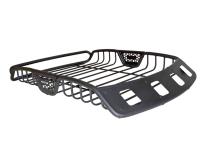 SR40 Tubular Steel Roof Rack With 4x Light Mount Openings 48 Inch Long Textured Black Go Rhino