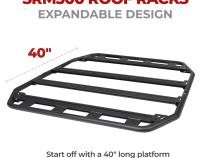 SRM300 60 Inch Flat Platform Roof Rack Textured Black Go Rhino