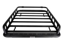 SRM500 75 Inch Flat Platform Roof Rack With Side &amp;amp; Rear Rail Kit Textured Black Go Rhino