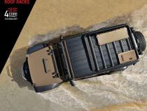 SRM600 75 Inch Tubular Basket Style Roof Rack Textured Black Go Rhino