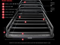 SRM600 75 Inch Tubular Basket Style Roof Rack Textured Black Go Rhino