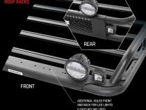 SRM600 75 Inch Tubular Basket Style Roof Rack Textured Black Go Rhino
