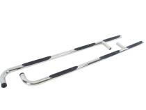 6000 Side Steps With Mounting Bracket Kit 1 Piece Wheel to Wheel Polished Stainless Steel 1999-2016 Ford F-250/F-350 Go Rhino