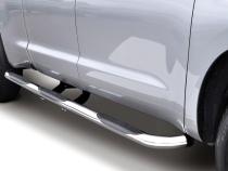 6000 Side Steps With Mounting Bracket Kit 1 Piece Wheel to Wheel Polished Stainless Steel 1999-2016 Ford F-250/F-350 Go Rhino