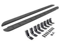 RB10 Slim Line Running Boards With Mounting Brackets Protective Bedliner Coating 2019-2026 Sierra 1500 2020-2026 Sierra 2500/3500 HD Go Rhino