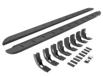 RB10 Slim Line Running Boards With Mounting Brackets Protective Bedliner Coating 2019-2026 Silverado/Sierra 1500/2500 HD Go Rhino
