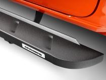 RB10 Slim Line Running Boards With Mounting Brackets Curved Textured Black 2015-2026 Ford F-150/ F-250/F-350 Go Rhino