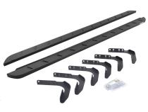 RB10 Slim Line Running Boards With Mounting Brackets Textured Black 1999-2016 Ford F-250/F-350 Extended Cab Go Rhino