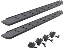 RB10 Running Boards With Mounting Brackets Protective Bedliner Coating 2015-2026 Ford F-150/ F-250/F-350 Extended Cab Go Rhino