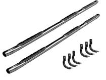 415 Side Steps With Mounting Bracket Kit Wheel to Wheel Polished Stainless Steel For 2010-201 Dodge Ram 2500/3500 Go Rhino