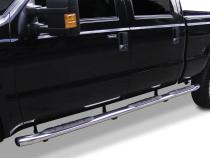 415 Side Steps With Mounting Bracket Kit Wheel to Wheel Polished Stainless Steel For 2010-201 Dodge Ram 2500/3500 Go Rhino