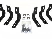 Brackets for 6 Inch OE Xtreme Wheel to Wheel SideSteps Black powder coat 2007-2014 Silverado/Sierra 2500 HD/3500 HD Go Rhino