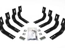 OE Xtreme Side Steps Mounting Brackets Only Textured Black 2007-2018 Silverado/Sierra 1500/2500 HD Go Rhino