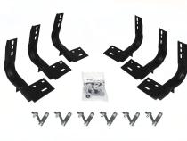 OE Xtreme Side Steps Mounting Brackets Only Textured Black 2009-2025 Dodge Ram 150/2500/3500 Go Rhino