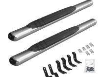 4 Inch OE Xtreme SideSteps With Mounting Bracket Kit Polished Stainless Steel 2009-2025 Dodge Ram 150/2500/3500 Go Rhino