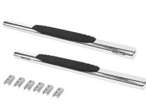 4 Inch OE Xtreme SideSteps With Mounting Bracket Kit Polished Stainless Steel 2009-2025 Dodge Ram 150/2500/3500 Go Rhino