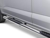 4 Inch OE Xtreme SideSteps With Mounting Bracket Kit Polished Stainless Steel 2015-2026 Ford F-150/ F-250/F-350 Crew Cab Go Rhino