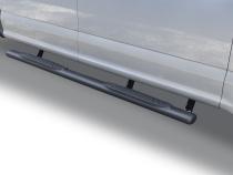 4 Inch OE Xtreme SideSteps With Mounting Bracket Kit Textured Black 2015-2026 Ford F-150/ F-250/F-350 Crew Cab Go Rhino