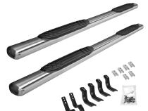 4 Inch OE Xtreme SideSteps With Mounting Bracket Kit Polished Stainless Steel 2011-2014 Dodge Durango 2011-2021 Jeep Grand Cherokee Go Rhino