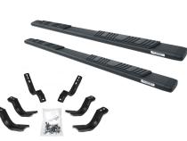 5 Inch OE Xtreme Low Profile SideSteps With Mounting Bracket Kit Textured Black 2015-2026 Ford F-150/ F-250/F-350 4 Door Go Rhino