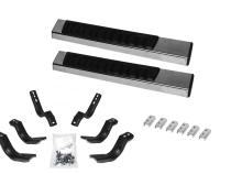 6 Inch OE Xtreme II SideSteps With Mounting Bracket Kit Polished Stainless Steel 2007-2018 Silverado/Sierra 150/2500 HD Go Rhino