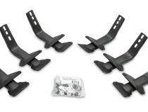 6 Inch OE Xtreme II SideSteps With Mounting Bracket Kit Polished Stainless Steel 2015-2026 Ford F-150/ F-250/F-350 Standard Cab Go Rhino