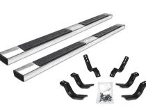 6 Inch OE Xtreme II SideSteps With Mounting Bracket Kit Polished Stainless Steel 2017-2026 Ford F-250/F-350 Go Rhino