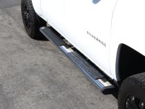 6 Inch OE Xtreme Composite SideSteps Kit + 4 Brackets Per Side (Gas Only) Chrome 2007-2018 Silverado/Sierra 1500 2015-2018 Silverado 2500/3500 HD Go Rhino