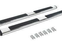 6 Inch OE Xtreme SideSteps With Mounting Bracket Kit Polished Stainless Steel 2006-2009 Dodge Ram 2500/3500 Go Rhino