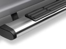 6 Inch OE Xtreme SideSteps With Mounting Bracket Kit Polished Stainless Steel 2015-2026 Ford F-150/ F-250/F-350 Crew Cab Go Rhino