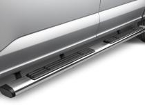 6 Inch OE Xtreme SideSteps With Mounting Bracket Kit Polished Stainless Steel 2015-2026 Ford F-150/ F-250/F-350 Crew Cab Go Rhino