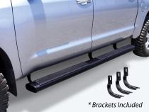 6 Inch OE Xtreme Composite SideSteps Kit 80 Inch Long Black + Brackets Black 1999-2016 Ford F-250/F-350 Go Rhino