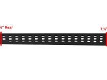 RB20 Runing Boards Boards Only Textured Black 2007-2025 Jeep WranglerJK/JL 2017-2025 Ford F-250/F-350 Go Rhino
