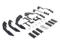 V Series V3, RB30 and RB Slim Side Steps Mounting Brackets Only Textured Black 2015-2018 Silverado/Sierra 2500 HD/3500 HD Go Rhino