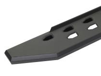 RB10 Slim Line Running Boards With Mounting Brackets Textured Black 2015-2018 Silverado/Sierra 2500 HD/3500 HD Go Rhino