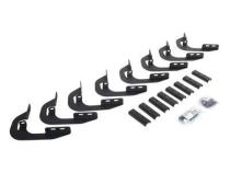 V Series V3, RB30 and RB Slim Side Steps Mounting Brackets Only Textured Black 2014-2018 Silverado 1500 2015-2018 Silverado/Sierra 2500 HD/3500 HD Go Rhino