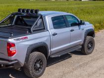 RB20 Running Boards With Mounting Brackets Textured Black 2014-2018 Silverado/Sierra 1500/2500 HD Go Rhino