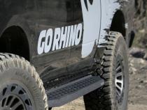 RB20 Running Boards With Mounting Brackets Protective Bedliner Coating 2014-2018 Silverado/Sierra 1500/2500 HD Go Rhino