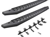 RB20 Running Boards With Mounting Brackets Textured Black 2019-2026 Sierra 1500 2020-2026 Sierra 2500/3500 HD Go Rhino