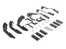 V Series V3, RB30 and RB Slim Side Steps Mounting Brackets Only Textured Black 2015-2019 Silverado/Sierra 2500 HD Go Rhino