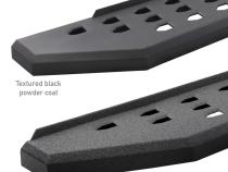 RB20 Running Boards With Mounting Brackets Textured Black 2009-2010 Dodge Ram 1500/2500/3500 Go Rhino