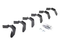 V Series V3, RB30 and RB Slim Side Steps Mounting Brackets Only Textured Black 2004-2014 Ford F-150 Go Rhino