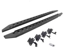 RB10 Slim Line Running Boards With Mounting Brackets Textured Black 2015-2026 Ford F-150/ F-250/F-350 Extended Cab Go Rhino