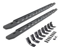 RB30 Slim Line Running Boards with Mounting Bracket Kit Textured Black 2019-2026 Sierra 1500 2020-2026 Sierra 2500/3500 HD Go Rhino