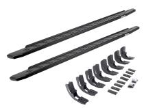 RB30 Running Boards with Mounting Bracket Kit Textured Black 2019-2026 Silverado/Sierra 1500/2500 HD Go Rhino