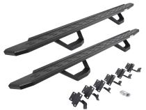 RB30 Running Boards with Mounting Brackets &amp;amp; 2 Pairs of Drops Steps Kit Protective Bedliner Coating 2015-2025 Ford F-150/ F-250/F-350 Go Rhino