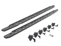 RB30 Slim Line Running Boards with Mounting Bracket Kit Textured Black 2015-2025 Ford F-150/ F-250/F-350 Go Rhino