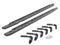 RB30 Slim Line Running Boards with Mounting Bracket Kit Textured Black 1999-2016 Ford F-250/F-350 Crew Cab Go Rhino