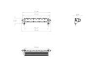 S8, 10&amp;quot; Wide Driving Baja Amber,LED Light Bar